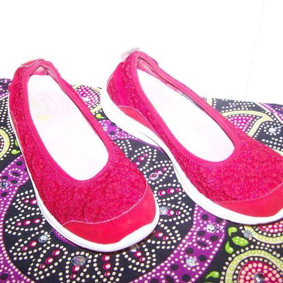 Easy Spirit e360 Esquelle Red Slip-On Shoes Sz 7.5 - Picture 3 of 5